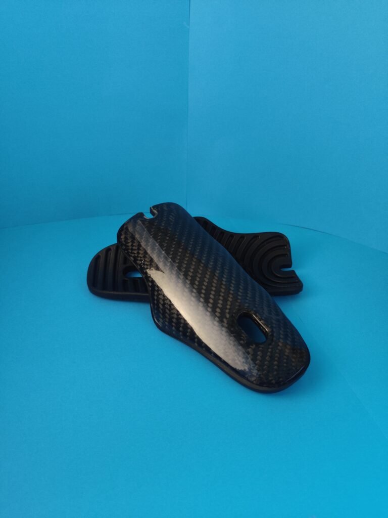 Light-weight Carbon Fiber Shin Guards - Aydle v1 Glossy
